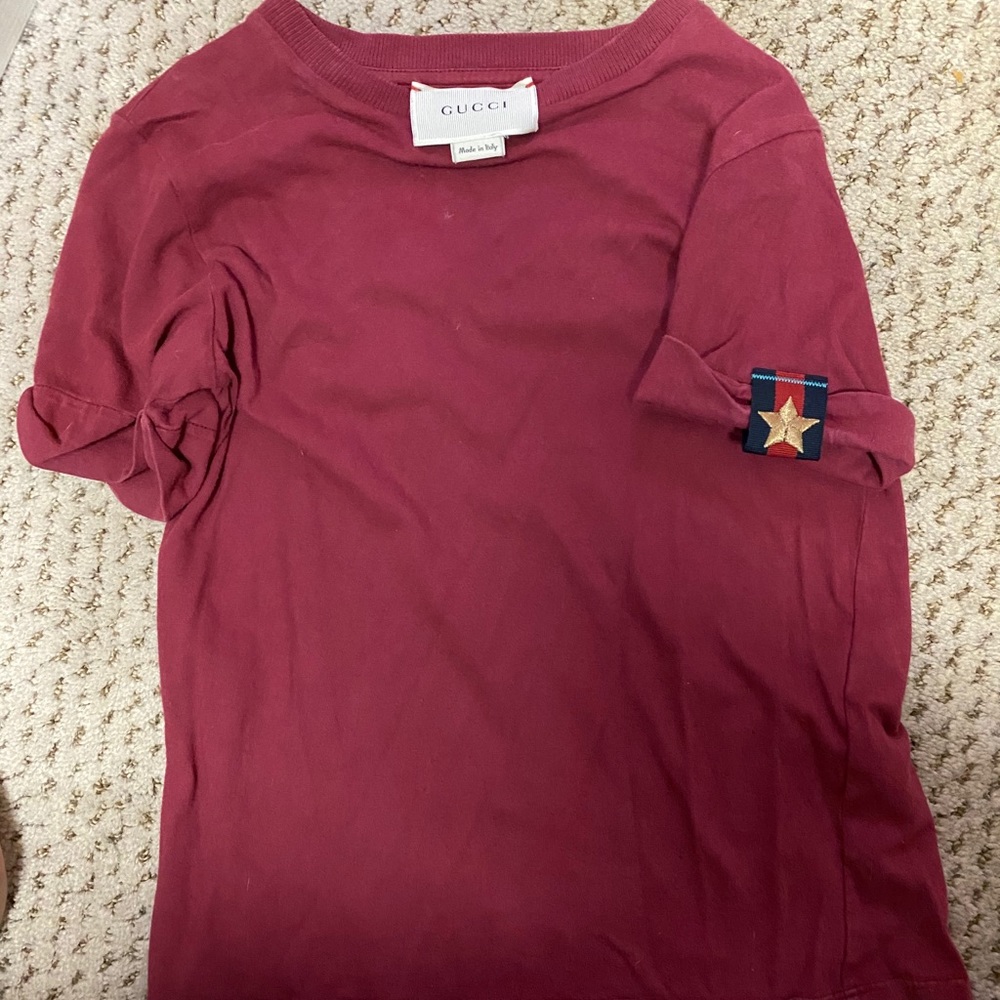 Gucci & Burberry shirts size 6-7 kids
